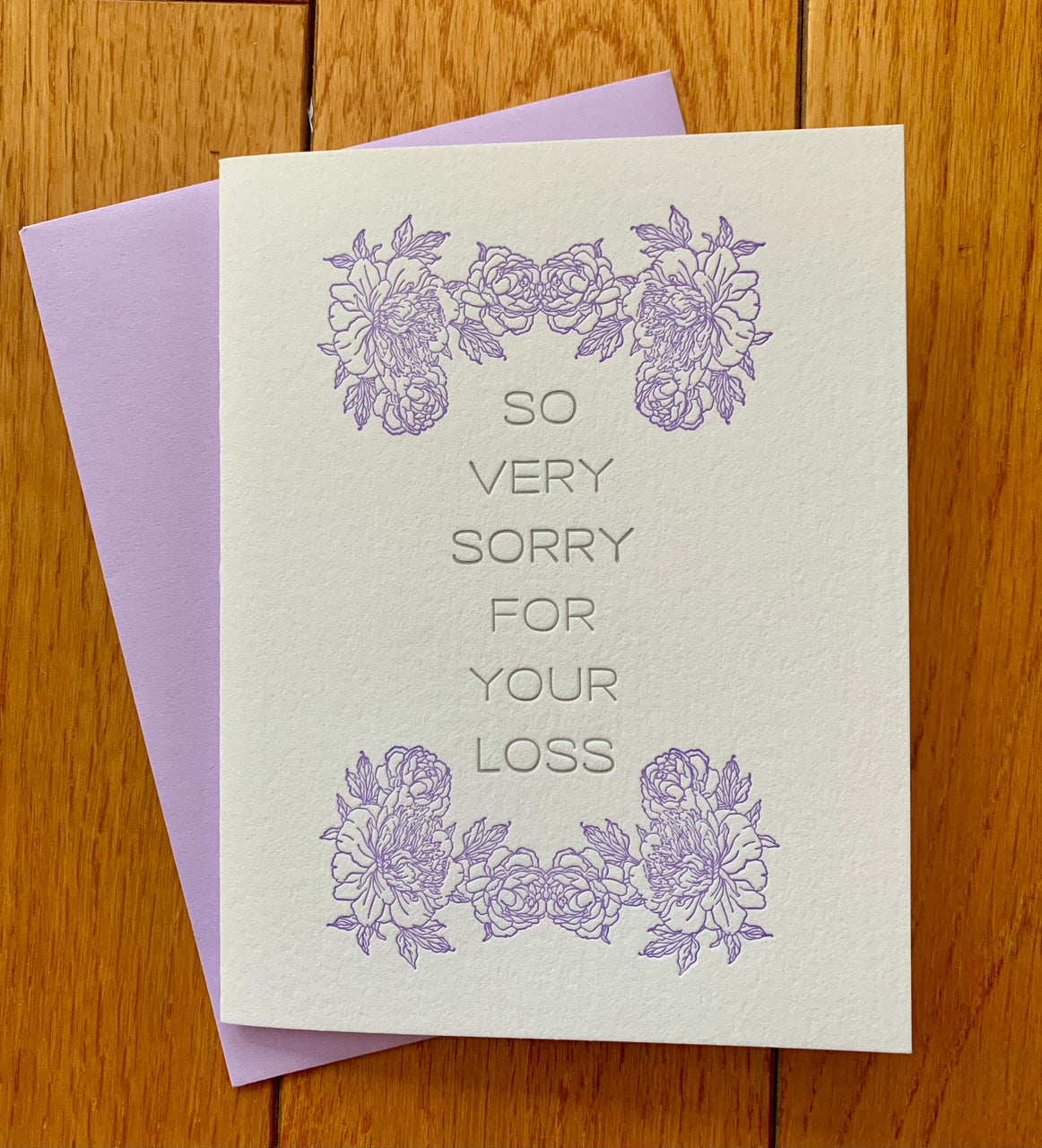 So Very Sorry for Your Loss Card